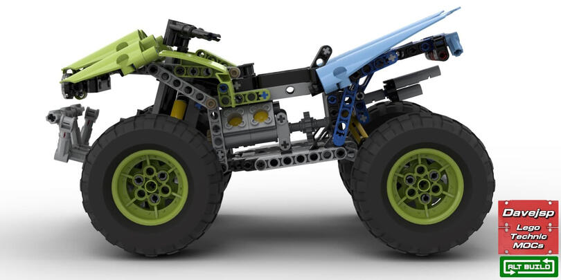Lego Technic 42037 Quad Bike MOC - Premium Building Instructions