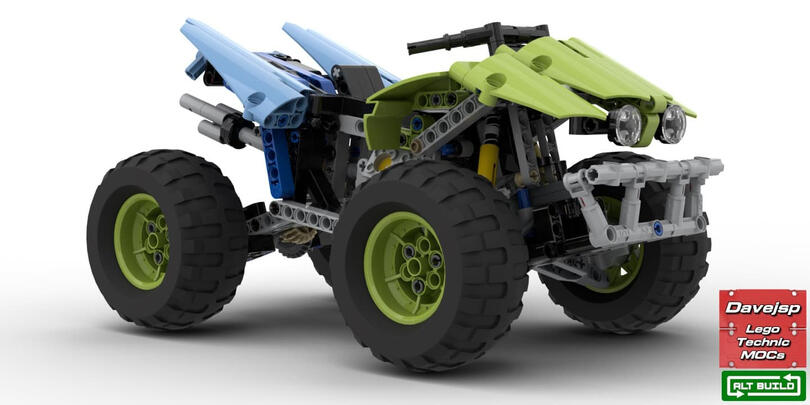Lego Technic 42037 Quad Bike MOC - Premium Building Instructions