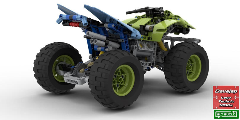 Lego Technic 42037 Quad Bike MOC - Premium Building Instructions