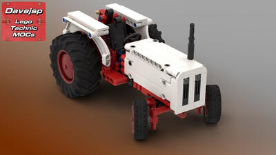Lego Technic David Brown 885 Tractor MOC - Premium Building Instructions