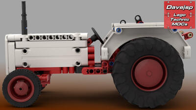 Lego Technic David Brown 885 Tractor MOC - Premium Building Instructions