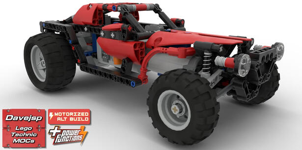Lego Technic 8048 RC Dune Buggy MOC - Premium Building Instructions