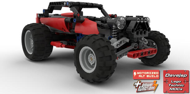 Lego Technic 8048 RC Roadster MOC - Premium Building Instructions