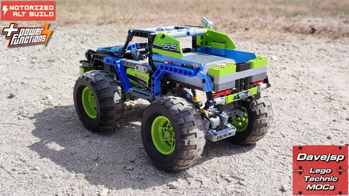Lego Technic 42037 RC Monster Pickup Truck MOC - Premium Building Instructions