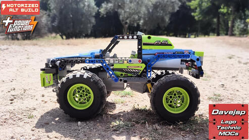 Lego Technic 42037 RC Monster Pickup Truck MOC - Premium Building Instructions