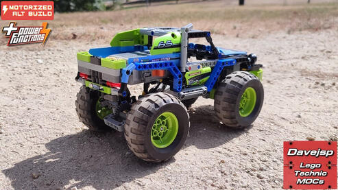 Lego Technic 42037 RC Monster Pickup Truck MOC - Premium Building Instructions