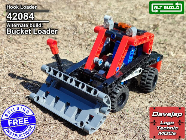 Lego Technic 42084 Bucket Loader MOC - FREE Building Instructions