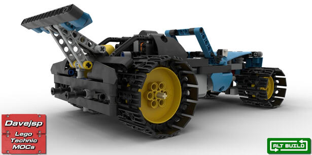 Lego Technic 42095 Roadster MOC - Premium Building Instructions