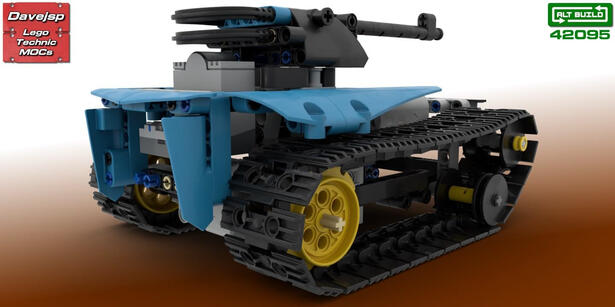 Lego Technic 42095 Battle Tank MOC - Premium Building Instructions