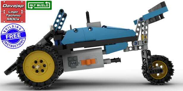 Lego Technic 42095 Racing Inverted Trike MOC - FREE Building Instructions