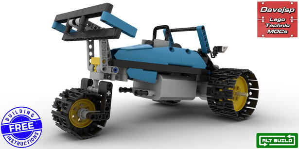 Lego Technic 42095 Racing Inverted Trike MOC - FREE Building Instructions