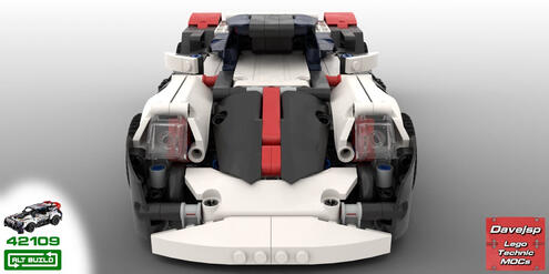 Lego Technic 42109 Retro Hypercar MOC - Premium Building Instructions
