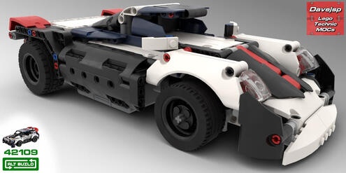 Lego Technic 42109 Retro Hypercar MOC - Premium Building Instructions