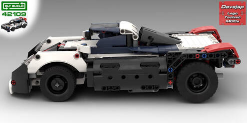 Lego Technic 42109 Retro Hypercar MOC - Premium Building Instructions