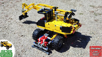 Lego Technic 42122 Compact Wheeled Excavator MOC - Premium Building Instructions