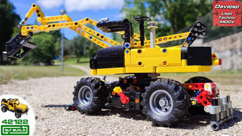 Lego Technic 42122 Compact Wheeled Excavator MOC - Premium Building Instructions