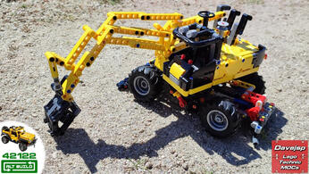 Lego Technic 42122 Compact Wheeled Excavator MOC - Premium Building Instructions
