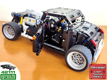 Lego Technic 42111 Hot Rod MOC - Premium Building Instructions