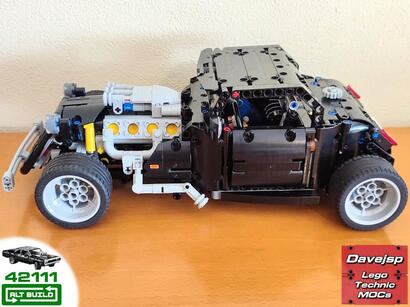 Lego Technic 42111 Hot Rod MOC - Premium Building Instructions