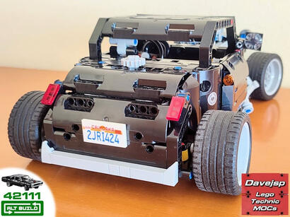 Lego Technic 42111 Hot Rod MOC - Premium Building Instructions