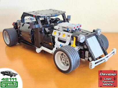 Lego Technic 42111 Hot Rod MOC - Premium Building Instructions