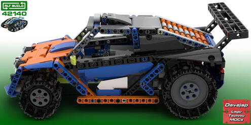 Lego Technic 42140 Rally Car MOC - Premium Building Instructions