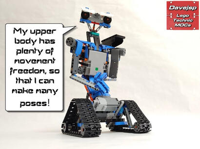 Lego Technic 42140 Johnny 5 robot MOC - Premium Building Instructions