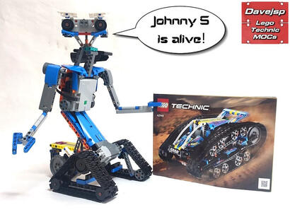 Lego Technic 42140 Johnny 5 robot MOC - Premium Building Instructions