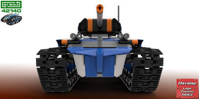 Lego Technic 42140 Battle Tank MOC - Premium Building Instructions