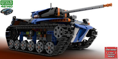 Lego Technic 42140 Battle Tank MOC - Premium Building Instructions