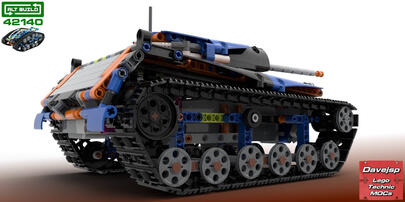 Lego Technic 42140 Battle Tank MOC - Premium Building Instructions