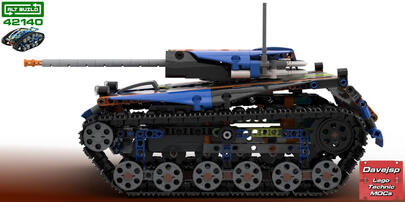 Lego Technic 42140 Battle Tank MOC - Premium Building Instructions