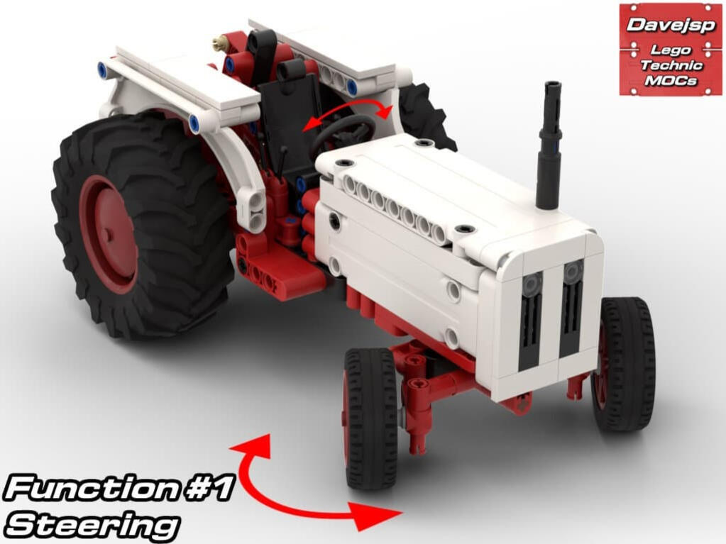 Lego Technic David Brown 885 Tractor MOC - Premium Building Instructions