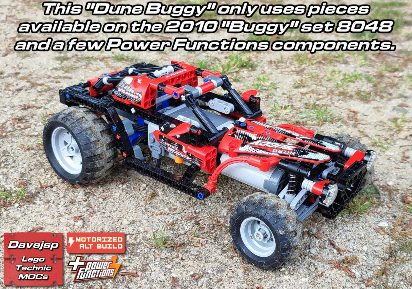 Lego Technic 8048 RC Dune Buggy MOC - Premium Building Instructions