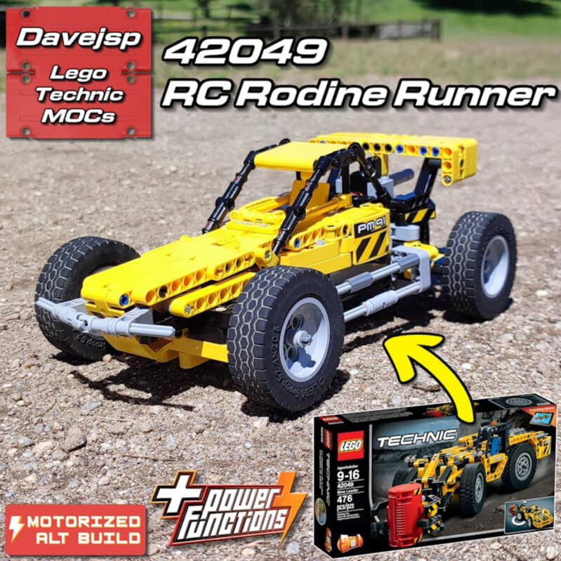 Lego Technic 42049 RC Rodine Runner MOC - Premium Building Instructions