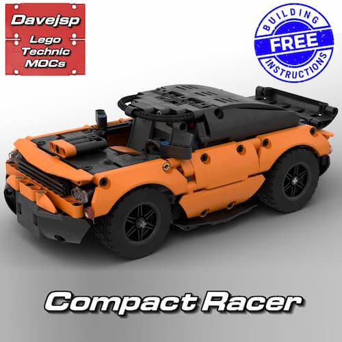 Lego Technic RC Compact Racer MOC - FREE building instructions