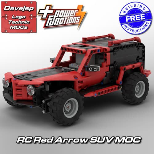 Lego Technic Red Arrow RC SUV MOC - FREE Building Instructions