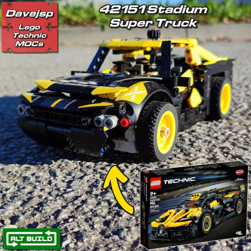 Lego Technic 42151 Stadium Super Truck MOC - Premium Building Instructions