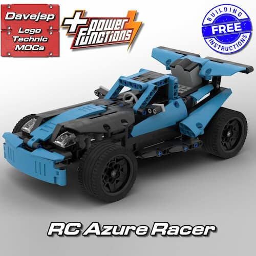 Lego Technic RC Azure Racer MOC - FREE Building Instructions