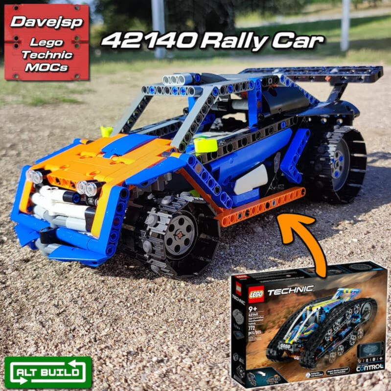 Lego Technic 42140 Rally Car MOC - Premium Building Instructions