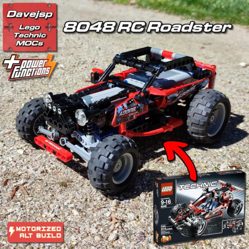 Lego Technic 8048 RC Roadster MOC - Premium Building Instructions