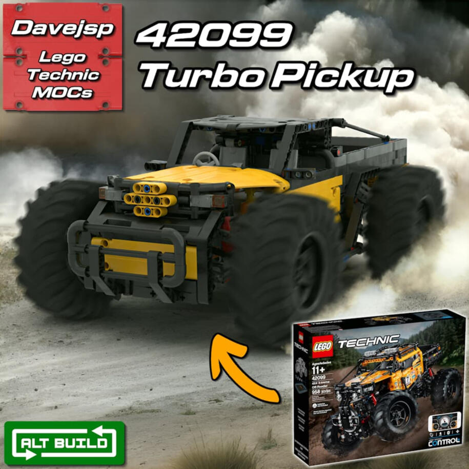 Lego Technic 42099 Turbo Pickup MOC - Premium Building Instructions