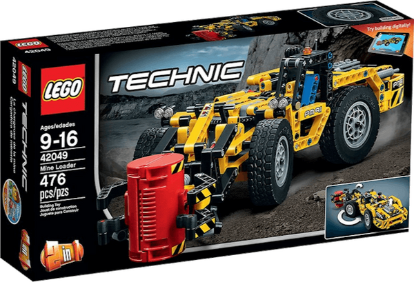 LEGO Technic set 42049 Mine Loader was released in 2016 featuring 416 pieces.