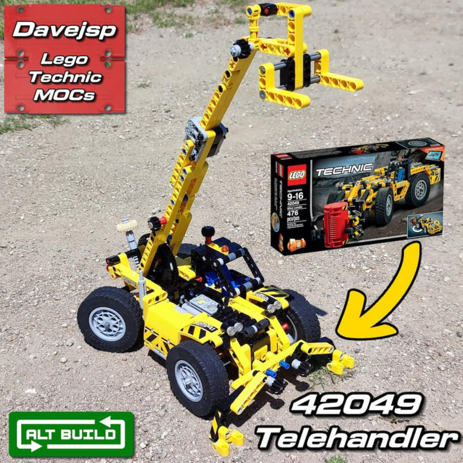 Lego Technic 42049 Telehandler MOC - Premium Building Instructions
