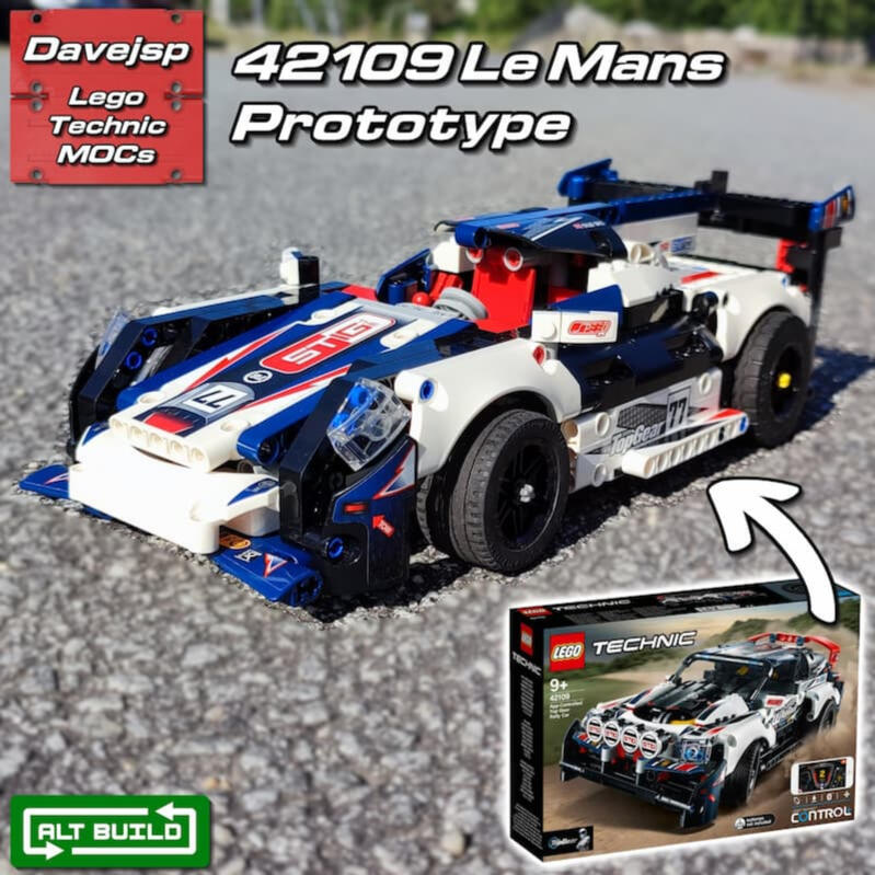 Lego Technic 42109 Le Mans Prototype MOC - Premium Building Instructions