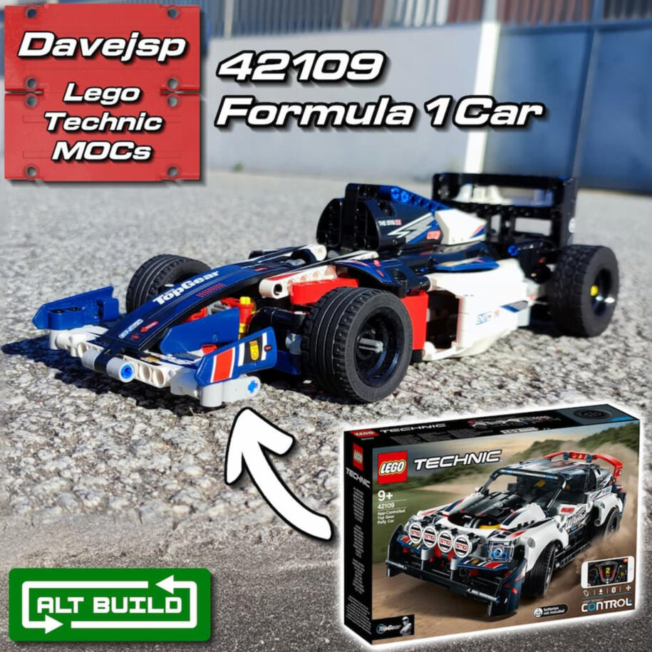 Lego Technic 42109 Formula 1 Car MOC - Premium Building Instructions