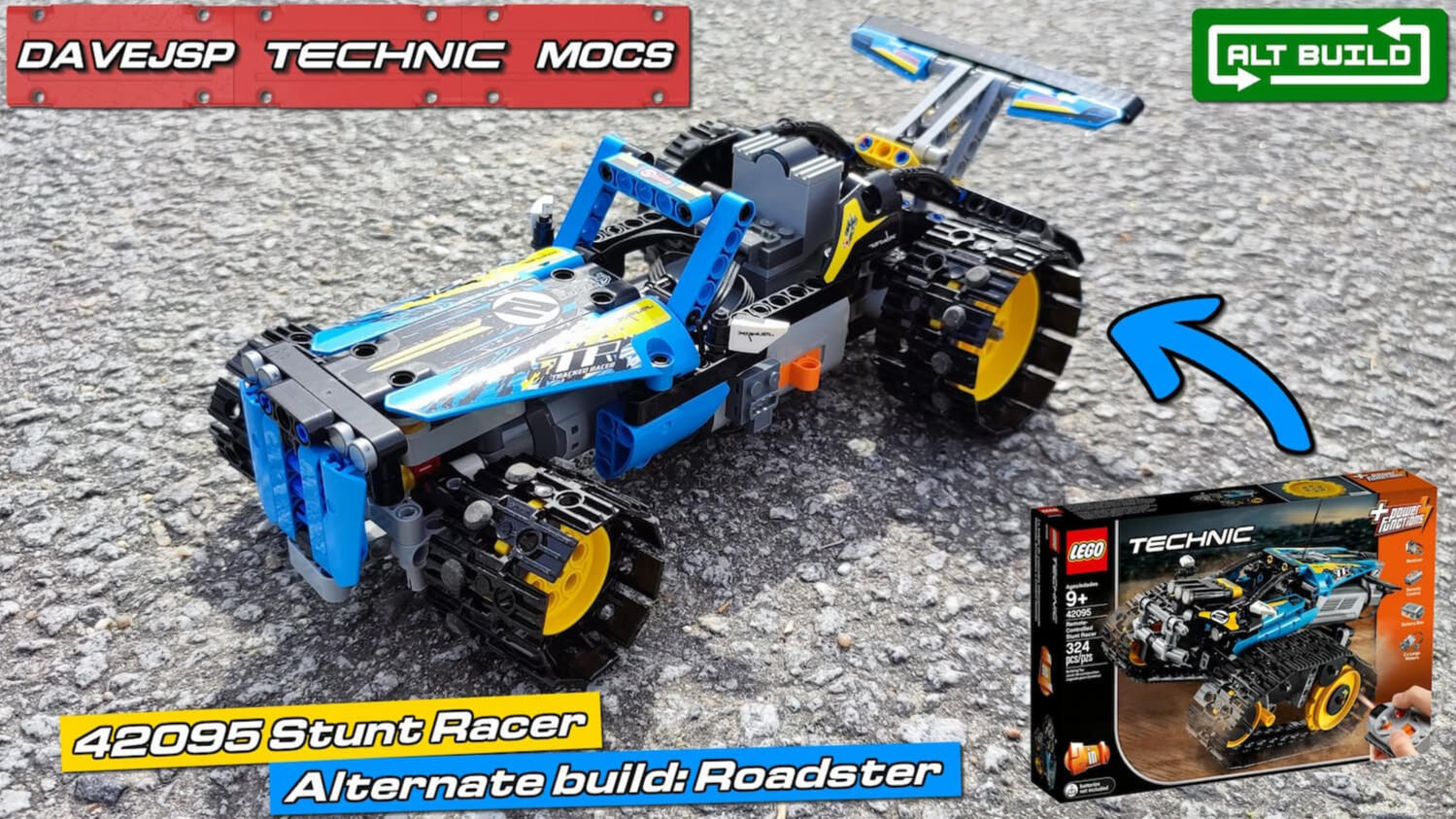 Lego Technic 42095 Roadster MOC - Premium Building Instructions