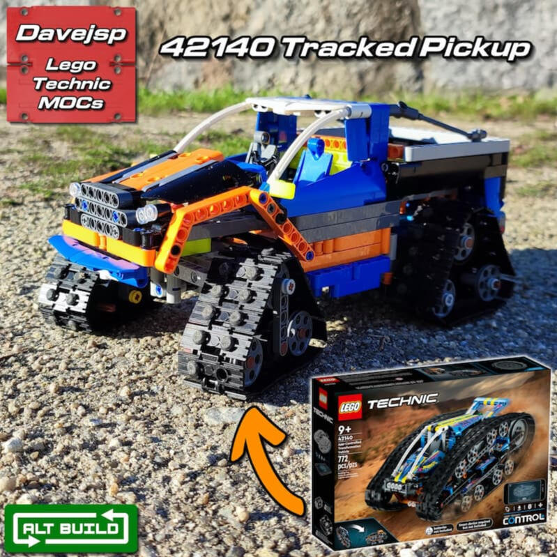 Lego Technic 42140 Tracked Pickup MOC - Premium Building Instructions