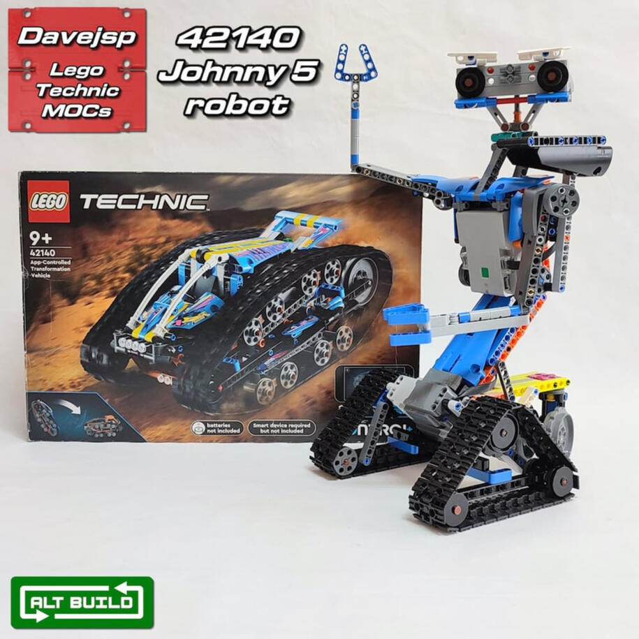Lego Technic 42140 Johnny 5 robot MOC - Premium Building Instructions