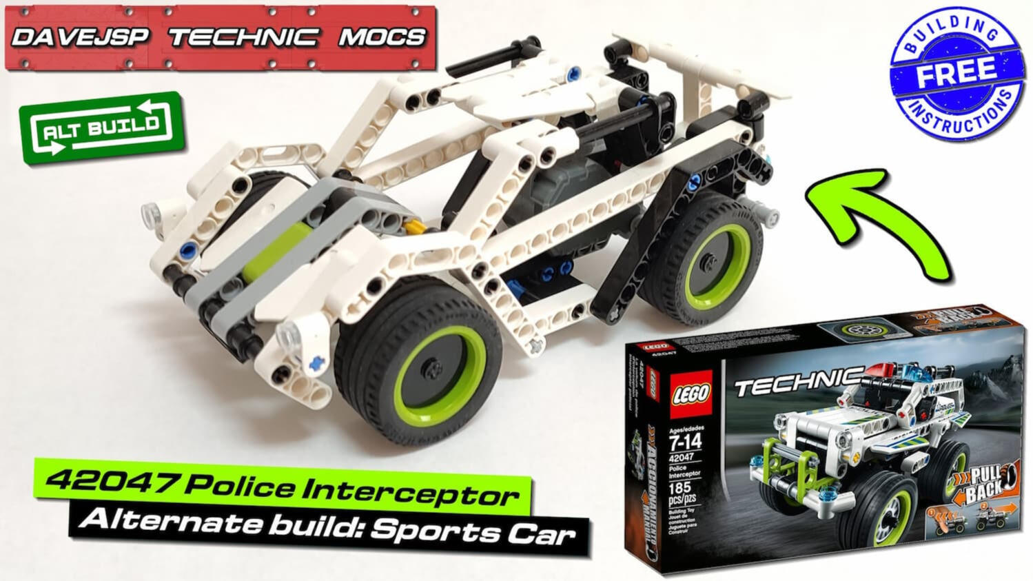 Lego Technic 42047 Sports Car MOC - FREE Building Instructions